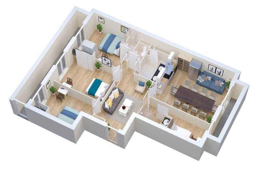 Climatise Gare Stcharles 4 Chambres Grand Balcon / Experience-Immo Marseille Ngoại thất bức ảnh