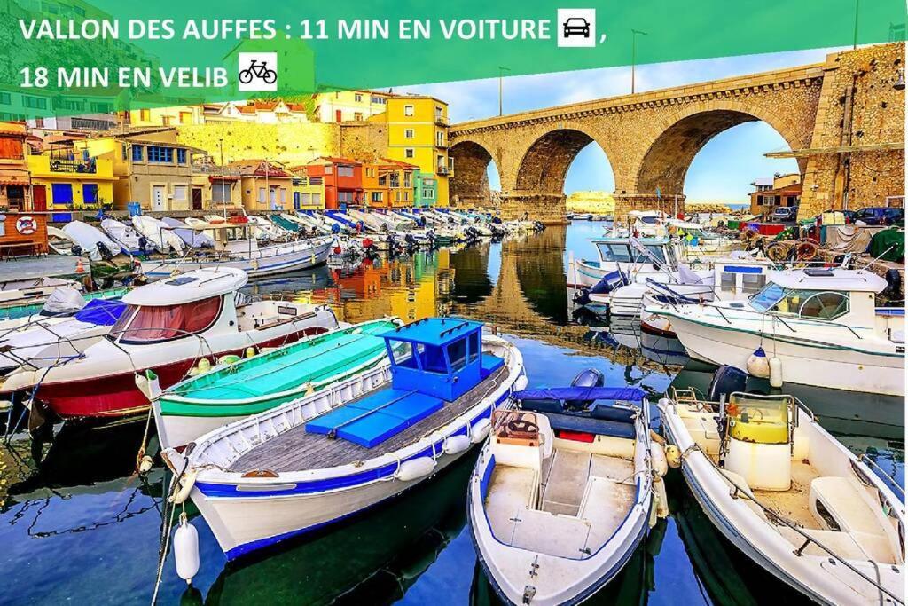 Climatise Gare Stcharles 4 Chambres Grand Balcon / Experience-Immo Marseille Ngoại thất bức ảnh