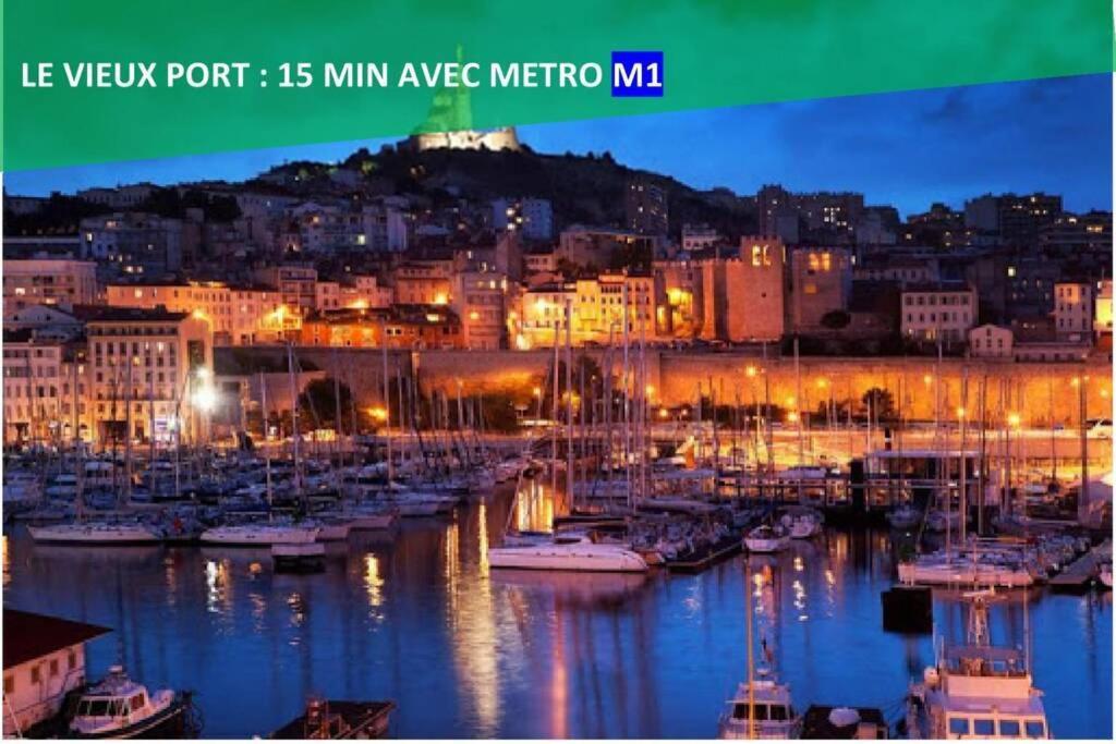 Climatise Gare Stcharles 4 Chambres Grand Balcon / Experience-Immo Marseille Ngoại thất bức ảnh