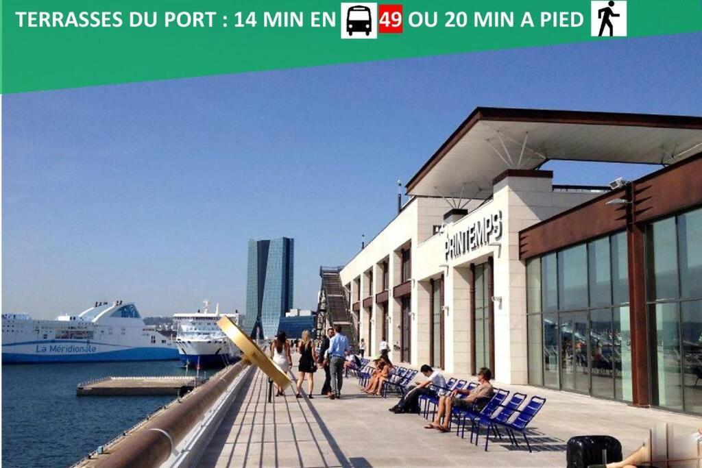 Climatise Gare Stcharles 4 Chambres Grand Balcon / Experience-Immo Marseille Ngoại thất bức ảnh